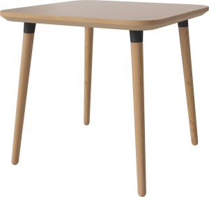 BOLIA stół SEED 80 x 80 dąb naturalny / czarne wsporniki