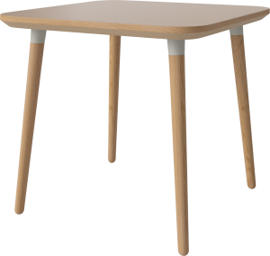 BOLIA stół SEED 80 x 80 dąb naturalny / szare wsporniki