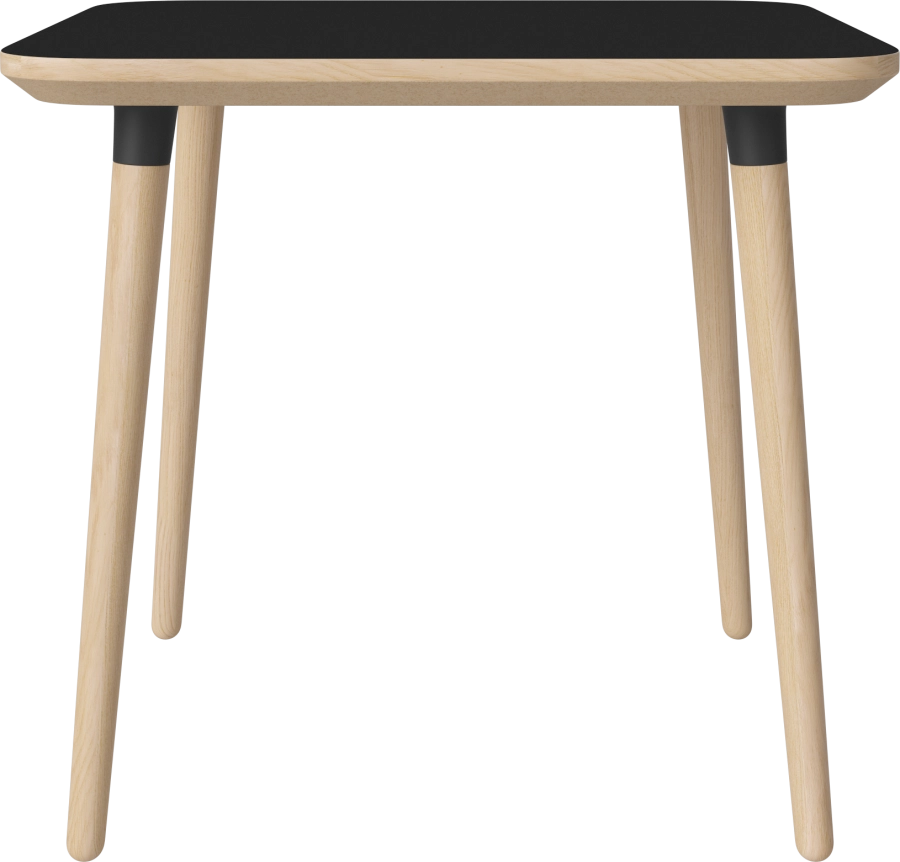 Seed Dining Table 80 x 80 cm H73_Black Fenix laminate_White pigmented oiled oak_Black leg brackets 03-327-05_00009.png