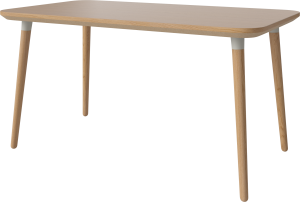 BOLIA stół SEED 140 x 80 dąb naturalny / szare wsporniki