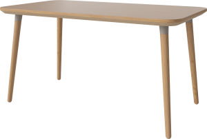 BOLIA stół SEED 140 x 80 dąb naturalny / mocca wsporniki