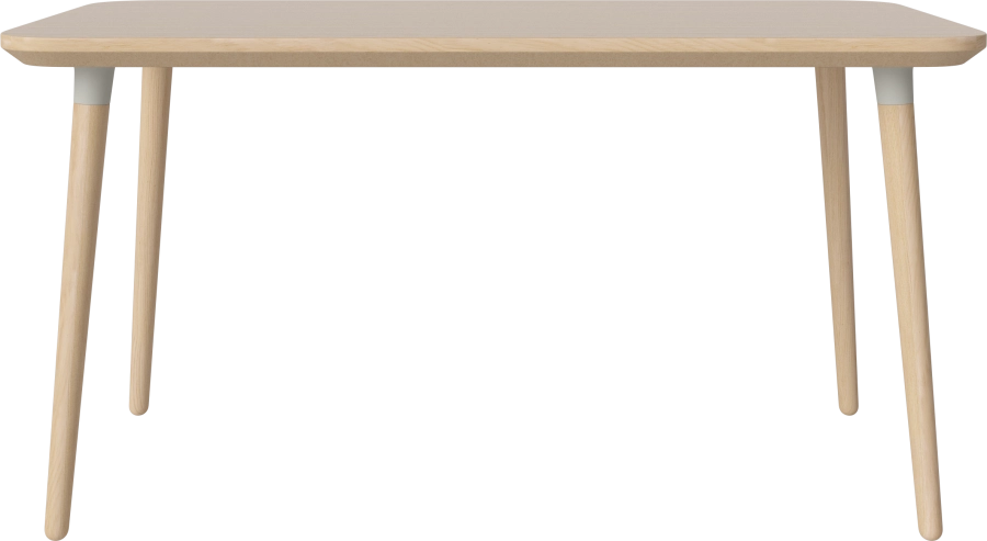 Seed Dining Table 140 x 80 cm H73 cm_White pigmented lacquered oak_White pigmented oiled oak_Grey leg brackets 03-327-10_00007.png