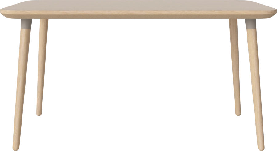 Seed Dining Table 140 x 80 cm H73 cm_White pigmented lacquered oak_White pigmented oiled oak_Mocca leg brackets 03-327-10_00008.png