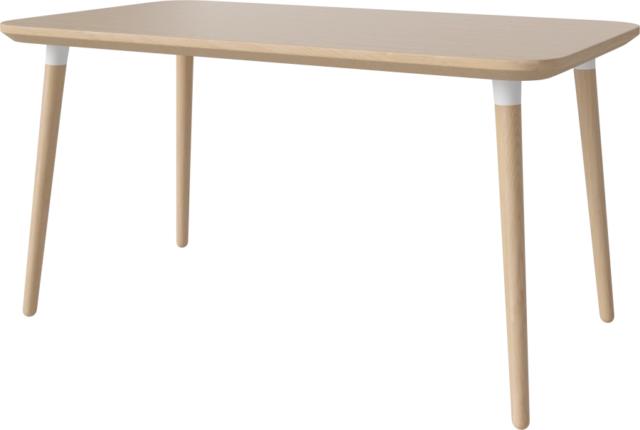 Seed Dining Table 140 x 80 cm H73 cm_White pigmented lacquered oak_White pigmented oiled oak_White leg brackets 03-327-10_00006_angle.png