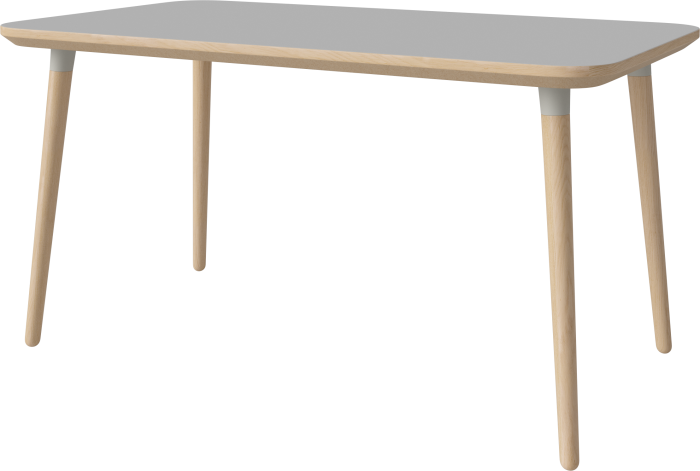 Seed Dining Table 140 x 80 cm H73 cm_Light Grey Fenix laminate_White pigmented oiled oak_Grey leg brackets 03-327-10_00011_angle.png