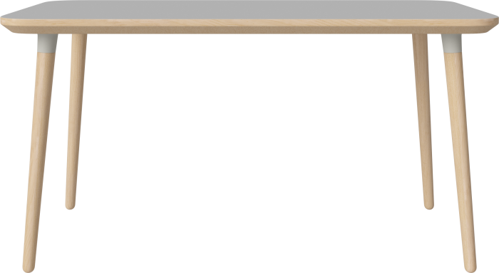 Seed Dining Table 140 x 80 cm H73 cm_Light Grey Fenix laminate_White pigmented oiled oak_Grey leg brackets 03-327-10_00011.png