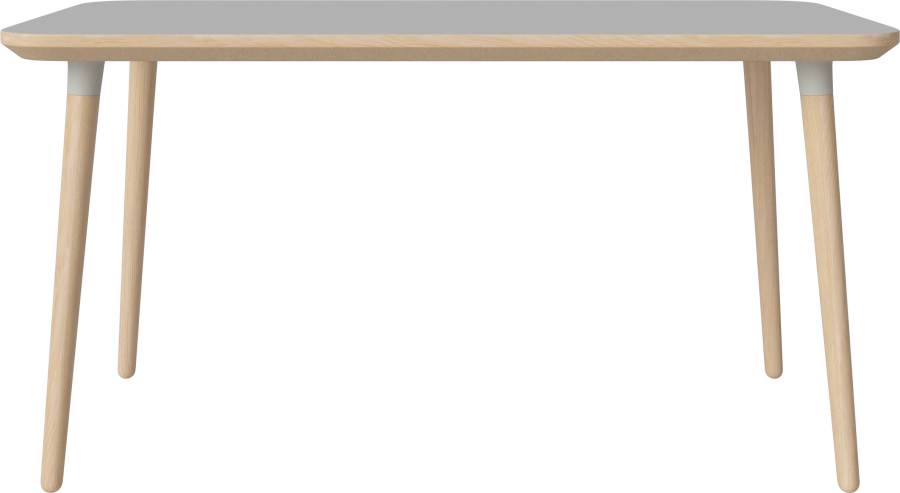Seed Dining Table 140 x 80 cm H73 cm_Light Grey Fenix laminate_White pigmented oiled oak_Grey leg brackets 03-327-10_00011.png