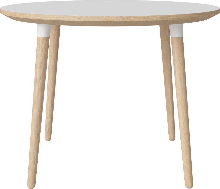 Seed Dining Table Ø100 cm H73 cm_White Fenix laminate_White pigmented oiled oak_White leg brackets 03-327-01_00010.png