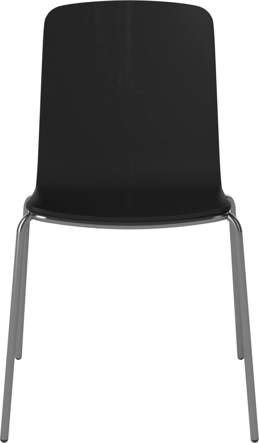 Palm Veneered Dining Chair with Metal Legs_Chrome plated steel_Black lacquered oak Veneer 02-092-45_2879272.png