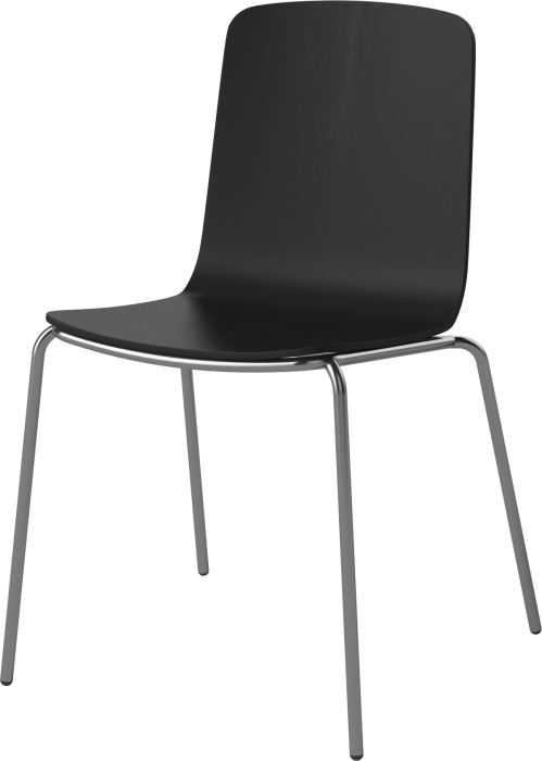 Palm Veneered Dining Chair with Metal Legs_Chrome plated steel_Black lacquered oak Veneer 02-092-45_2879272_angle.png