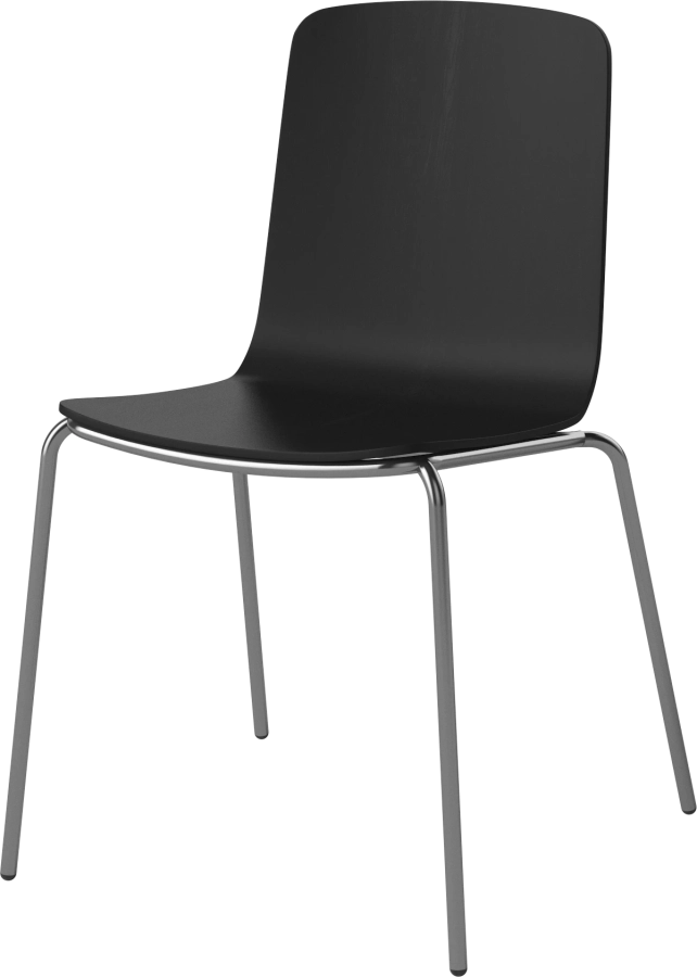 Palm Veneered Dining Chair with Metal Legs_Chrome plated steel_Black lacquered oak Veneer 02-092-45_2879272_angle.png
