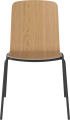 Palm Veneered Dining Chair with Metal Legs_Black lacquered steel_Oiled oak Veneer 02-092-45_15408367.png