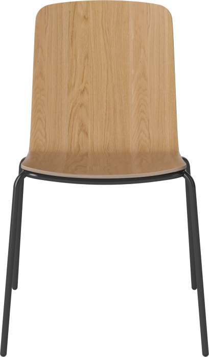 Palm Veneered Dining Chair with Metal Legs_Black lacquered steel_Oiled oak Veneer 02-092-45_15408367.png