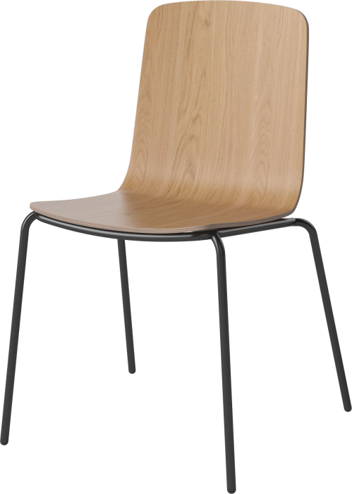 Palm Veneered Dining Chair with Metal Legs_Black lacquered steel_Oiled oak Veneer 02-092-45_15408367_angle.png