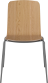 Palm Veneered Dining Chair with Metal Legs_Chrome plated steel_Oiled oak Veneer 02-092-45_1838645.png