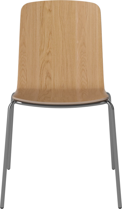 Palm Veneered Dining Chair with Metal Legs_Chrome plated steel_Oiled oak Veneer 02-092-45_1838645.png