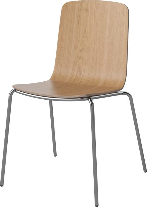 Palm Veneered Dining Chair with Metal Legs_Chrome plated steel_Oiled oak Veneer 02-092-45_1838645_angle.png