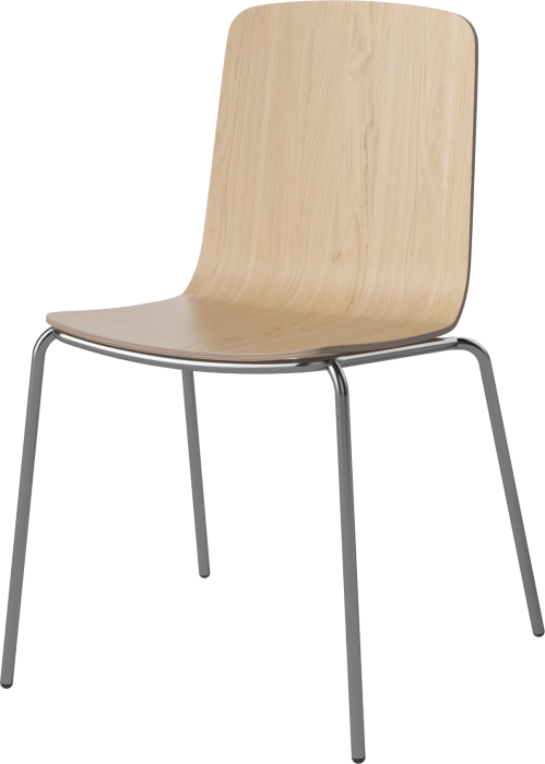 Palm Veneered Dining Chair with Metal Legs_Chrome plated steel_White pigmented oiled oak Veneer 02-092-45_6433704_angle.png