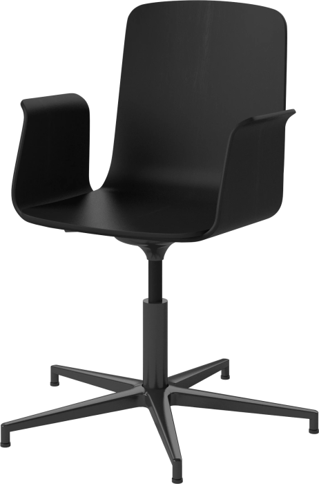 Palm Veneered Office Chair with Armrests and Gliders_Black lacquered steel_Black lacquered oak 02-092-49_15408366_angle.png