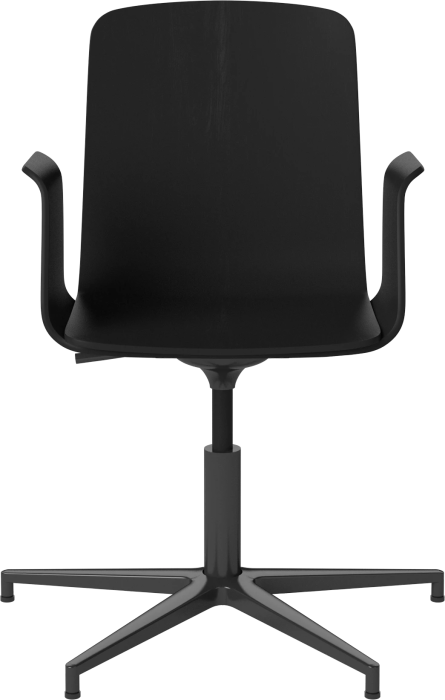 Palm Veneered Office Chair with Armrests and Gliders_Black lacquered steel_Black lacquered oak 02-092-49_15408366.png