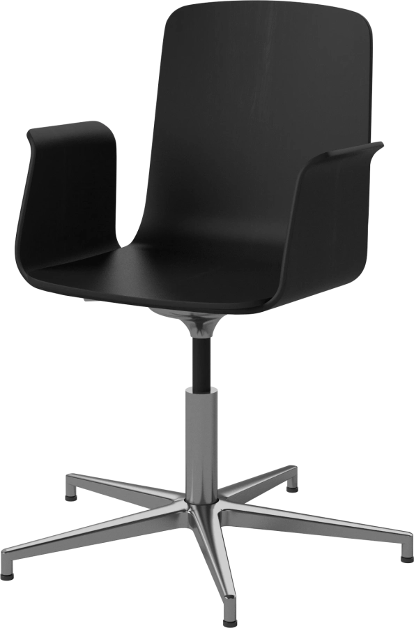 Palm Veneered Office Chair with Armrests and Gliders_Chrome plated steel_Black lacquered oak 02-092-49_2879272_angle.png