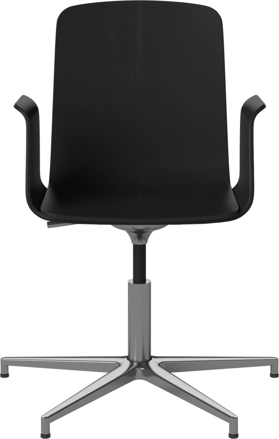 Palm Veneered Office Chair with Armrests and Gliders_Chrome plated steel_Black lacquered oak 02-092-49_2879272.png