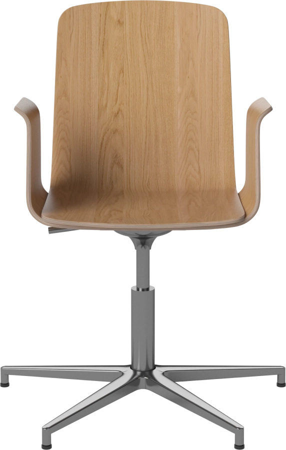 Palm Veneered Office Chair with Armrests and Gliders_Chrome plated steel_Oiled oak 02-092-49_1838645.png