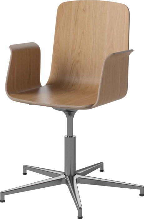 Palm Veneered Office Chair with Armrests and Gliders_Chrome plated steel_Oiled oak 02-092-49_1838645_angle.png