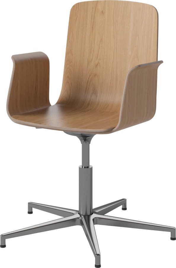 Palm Veneered Office Chair with Armrests and Gliders_Chrome plated steel_Oiled oak 02-092-49_1838645_angle.png
