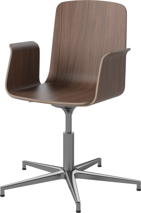 Palm Veneered Office Chair with Armrests and Gliders_Chrome plated steel_Oiled walnut 02-092-49_1838654_angle.png