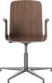 Palm Veneered Office Chair with Armrests and Gliders_Chrome plated steel_Oiled walnut 02-092-49_1838654.png