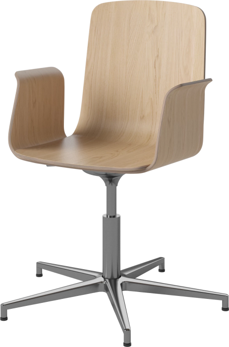 Palm Veneered Office Chair with Armrests and Gliders_Chrome plated steel_White pigmented oiled oak 02-092-49_6433704_angle.png