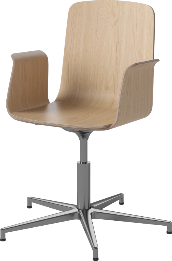 Palm Veneered Office Chair with Armrests and Gliders_Chrome plated steel_White pigmented oiled oak 02-092-49_6433704_angle.png