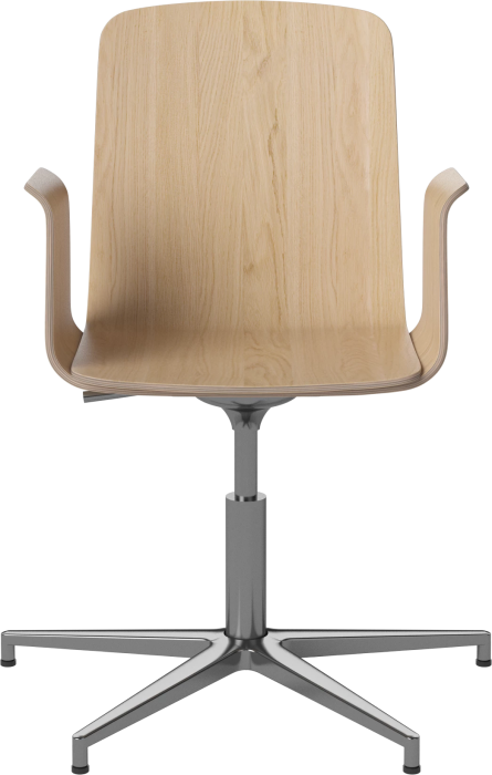 Palm Veneered Office Chair with Armrests and Gliders_Chrome plated steel_White pigmented oiled oak 02-092-49_6433704.png