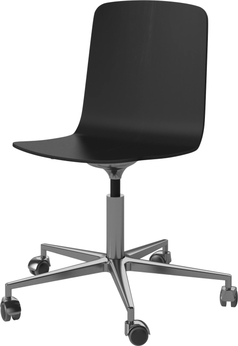 Palm Veneered Office Chair with Wheels_Chrome plated steel_Black lacquered oak 02-092-55_2879272_angle.png