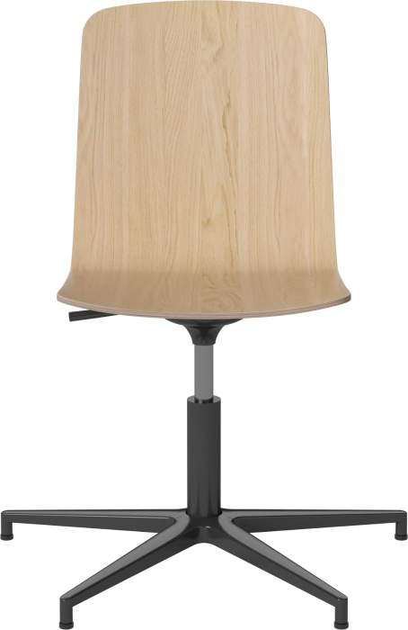 Palm Veneered Chair with Gliders_Black lacquered steel_White pigmented oiled oak 02-092-50_15408369.png