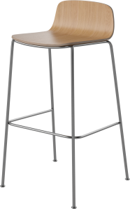 BOLIA hoker PALM 76 stal chromowana / dąb naturalny