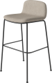 Palm Upholstered Barstool H65 cm_Baize Sand_Black lacquered steel 02-092-66_00012_angle.png