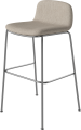 Palm Upholstered Barstool H65 cm_Baize Sand_Chrome plated steel 02-092-66_00014_angle.png