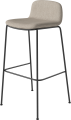 Palm Upholstered Barstool H76 cm_Baize Sand_Black lacquered steel 02-092-68_00008_angle.png