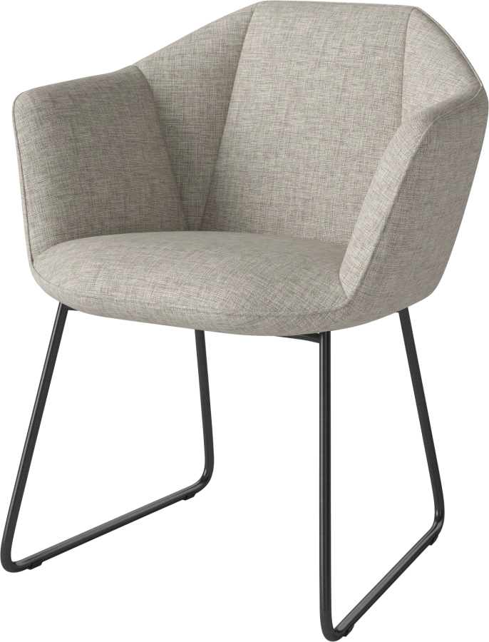 Kimono Dining Chair_Nantes Sand_Black lacquered steel 02-309-01_01034_angle.png