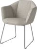 Kimono Dining Chair_Nantes Sand_Chrome plated steel 02-309-01_01035_angle.png