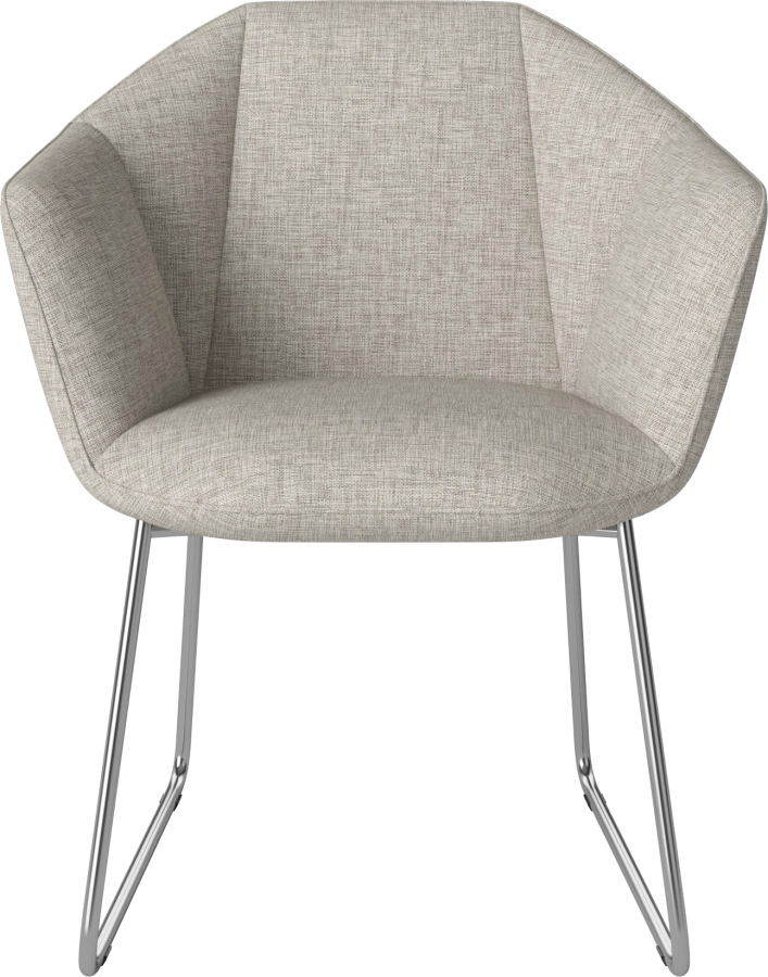 Kimono Dining Chair_Nantes Sand_Chrome plated steel 02-309-01_01035.png