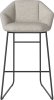 Kimono Barstool H76 cm_Nantes Sand_Black lacquered steel 02-309-06_00787.png