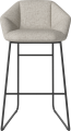 Kimono Barstool H76 cm_Nantes Sand_Black lacquered steel 02-309-06_00787.png