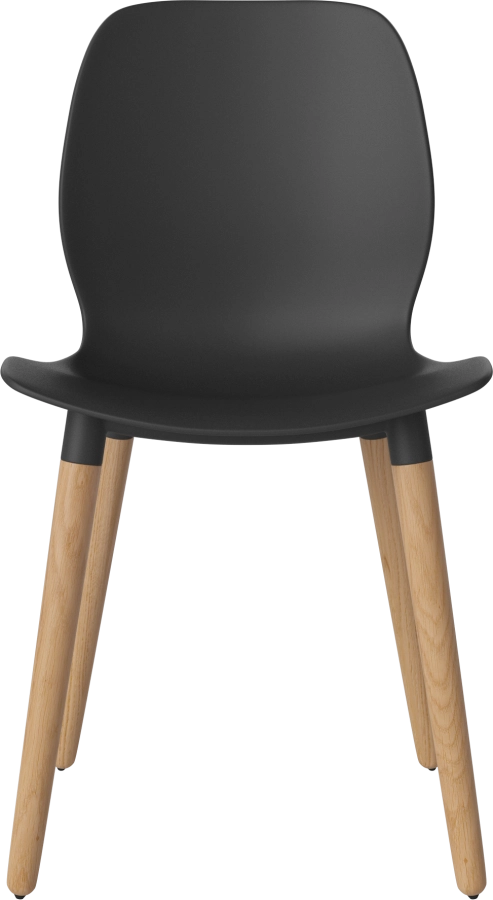 Seed Dining Chair - Poly_Wood Legs_Oiled oak_Black polypropylene 02-327-05_00001.png