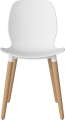Seed Dining Chair - Poly_Wood Legs_Oiled oak_White polypropylene 02-327-05_00003.png