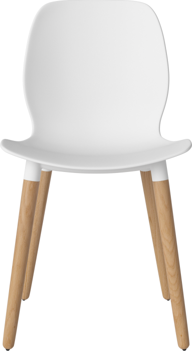Seed Dining Chair - Poly_Wood Legs_Oiled oak_White polypropylene 02-327-05_00003.png