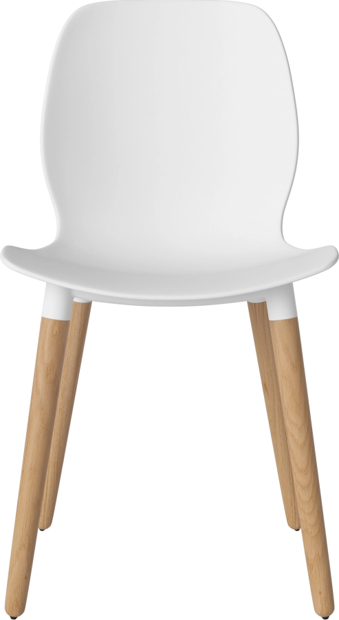 Seed Dining Chair - Poly_Wood Legs_Oiled oak_White polypropylene 02-327-05_00003.png