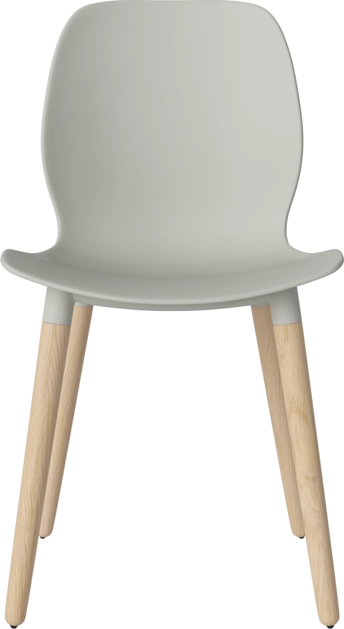 Seed Dining Chair - Poly_Wood Legs_White pigmented oiled oak_Grey polypropylene 02-327-05_00037.png